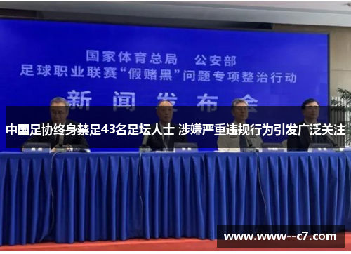 中国足协终身禁足43名足坛人士 涉嫌严重违规行为引发广泛关注